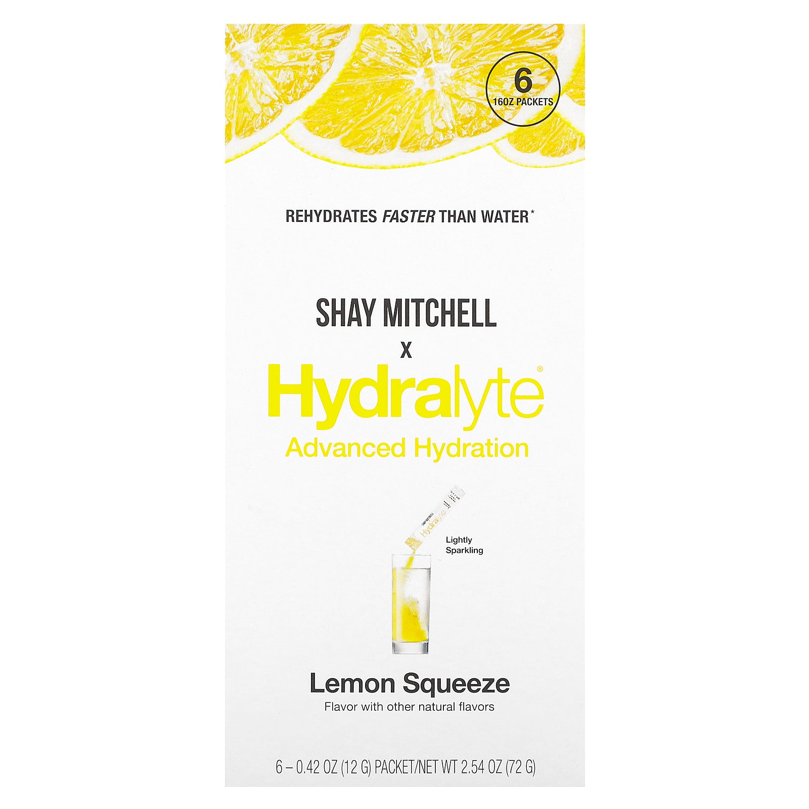 Foto 2 pulgar | Paquetes De Hidratación Hydralyte Shay Mitchell Lemon 6x12g - Venta Internacional.