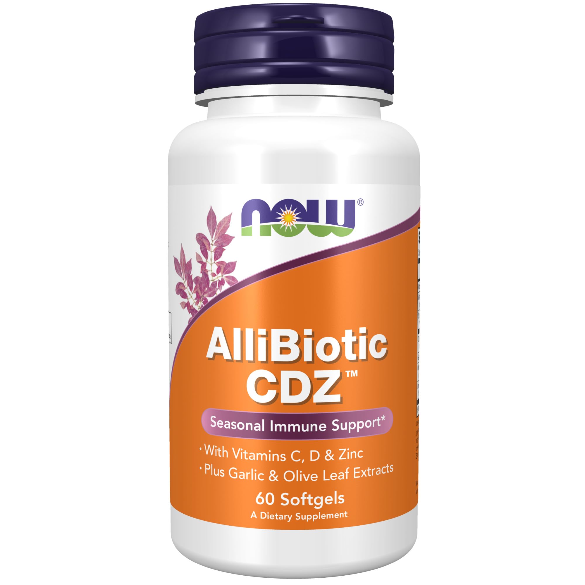 Foto 2 pulgar | Supplements Now Allibiotic Cdz Seasonal Immune Support 60 Cápsulas Blandas - Venta Internacional.
