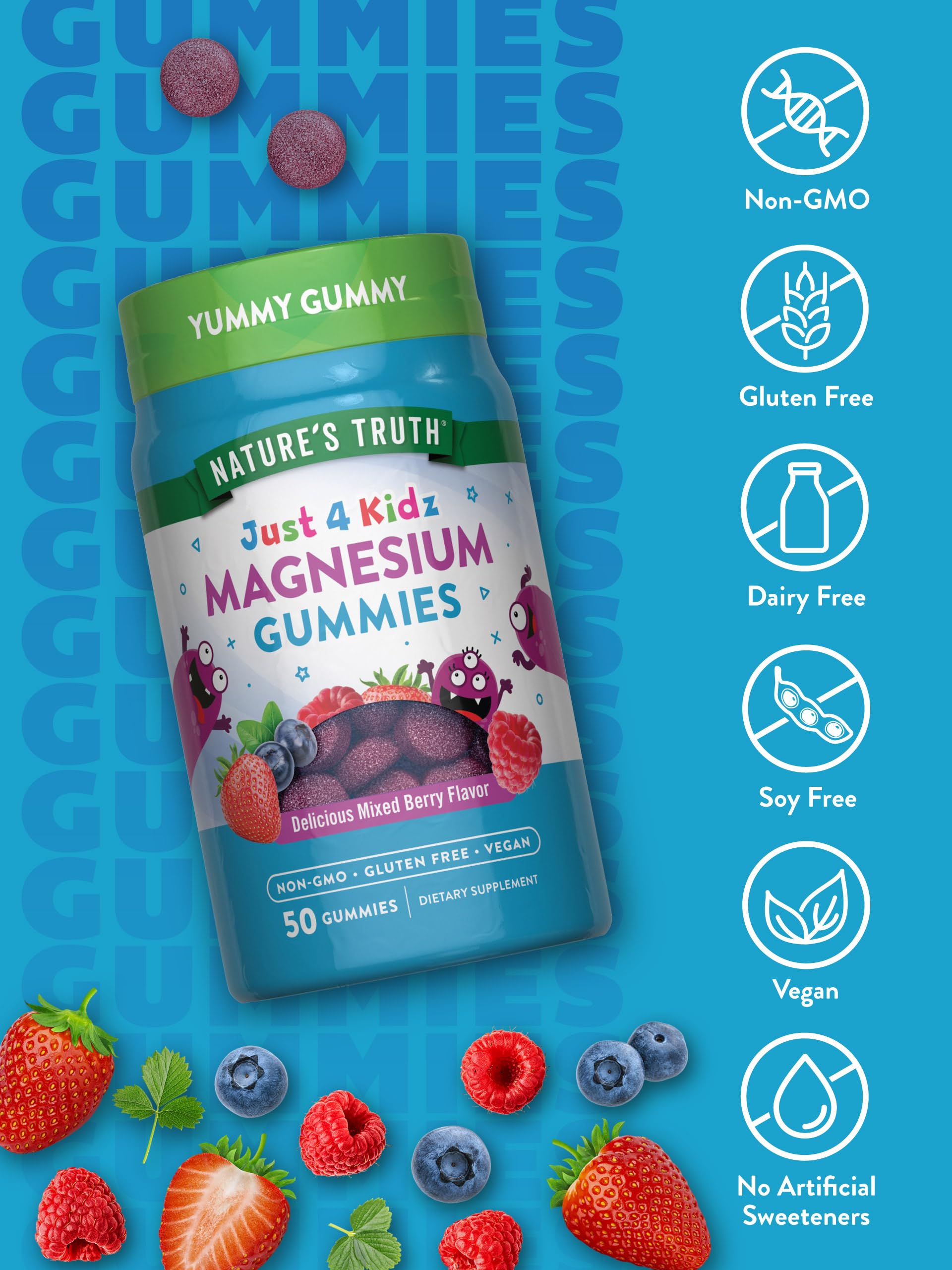 Foto 3 | Suplemento Nature's Truth Magnesium Gummies Kids, 50 Unidades - Venta Internacional.