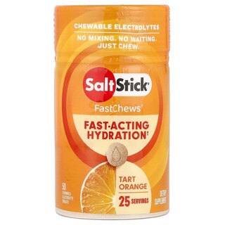 Foto 1 | Electrolitos Masticables Saltstick Fastchews Tarta De Naranja, 50 Tabletas - Venta Internacional.