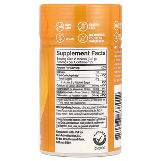 Foto 2 | Electrolitos Masticables Saltstick Fastchews Tarta De Naranja, 50 Tabletas - Venta Internacional.