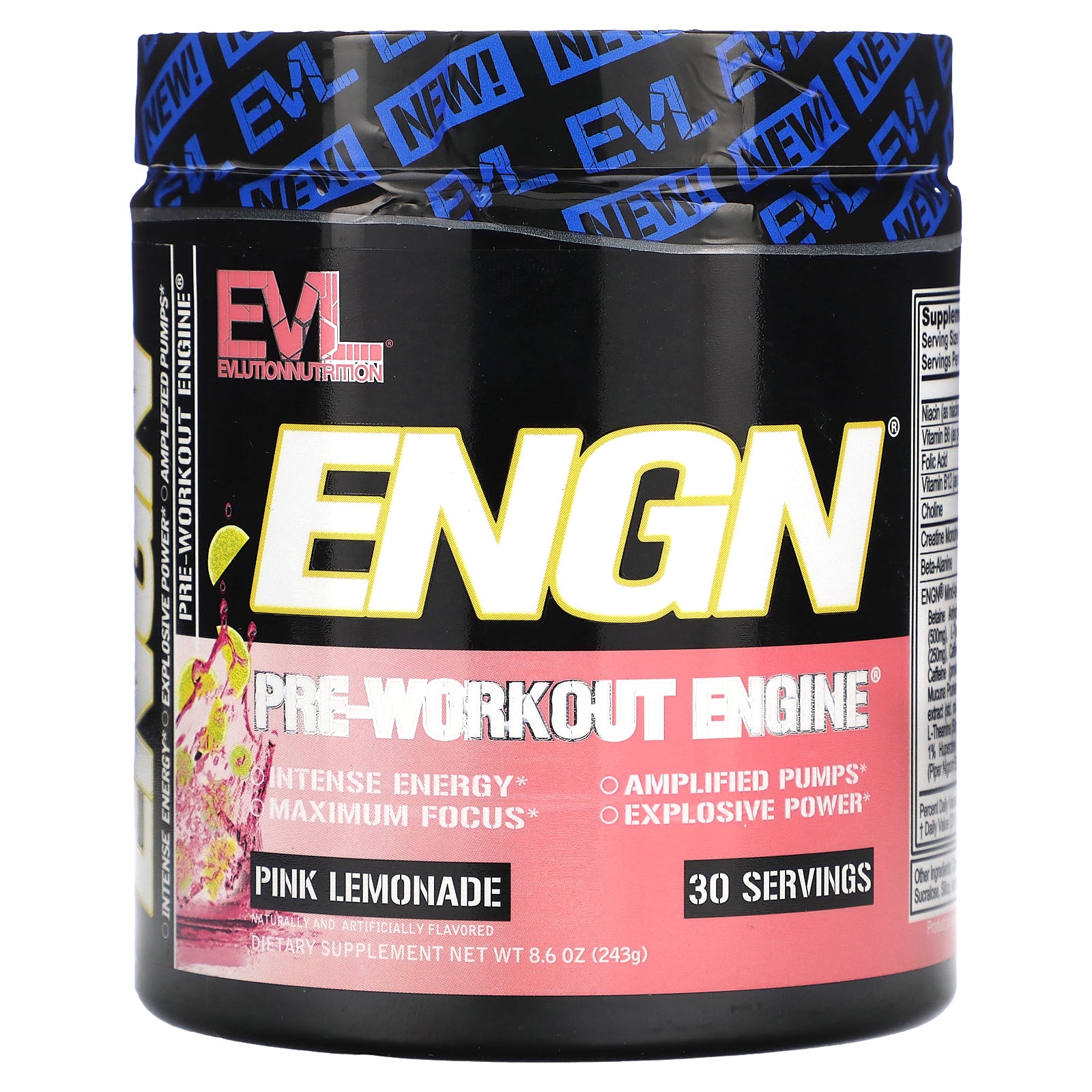 Foto 2 pulgar | Pre-workout Engine Evlution Nutrition Engn Pink Lemonade 243 G - Venta Internacional.
