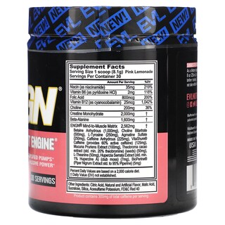 Foto 2 | Pre-workout Engine Evlution Nutrition Engn Pink Lemonade 243 G - Venta Internacional.