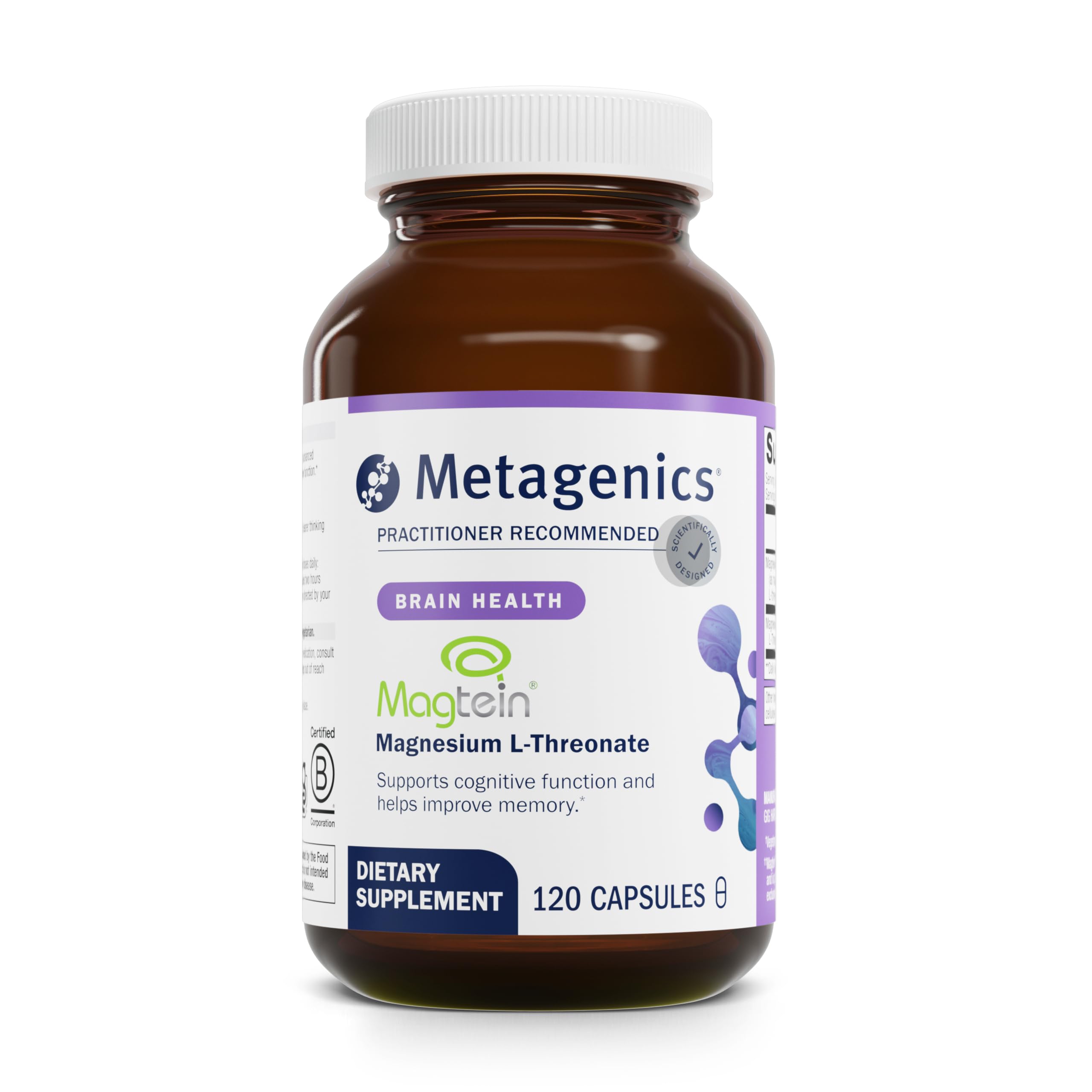 Foto 1 | Suplemento Mineral Metagenics L-treonato De Magnesio 120 Cápsulas - Venta Internacional.