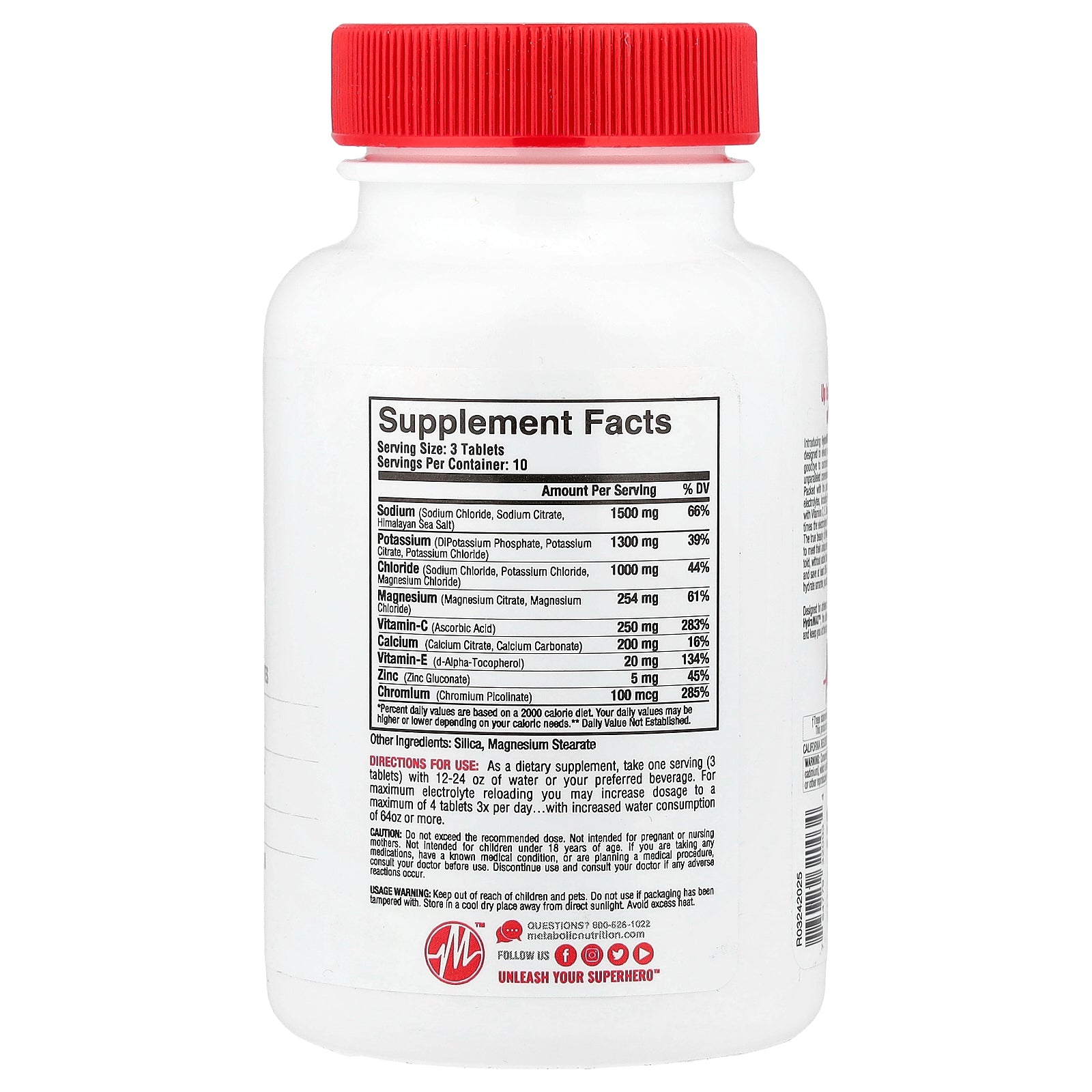 Foto 3 pulgar | Suplemento De Nutrición Metabólica Hydramax Max Potency 30 Comprimidos - Venta Internacional.