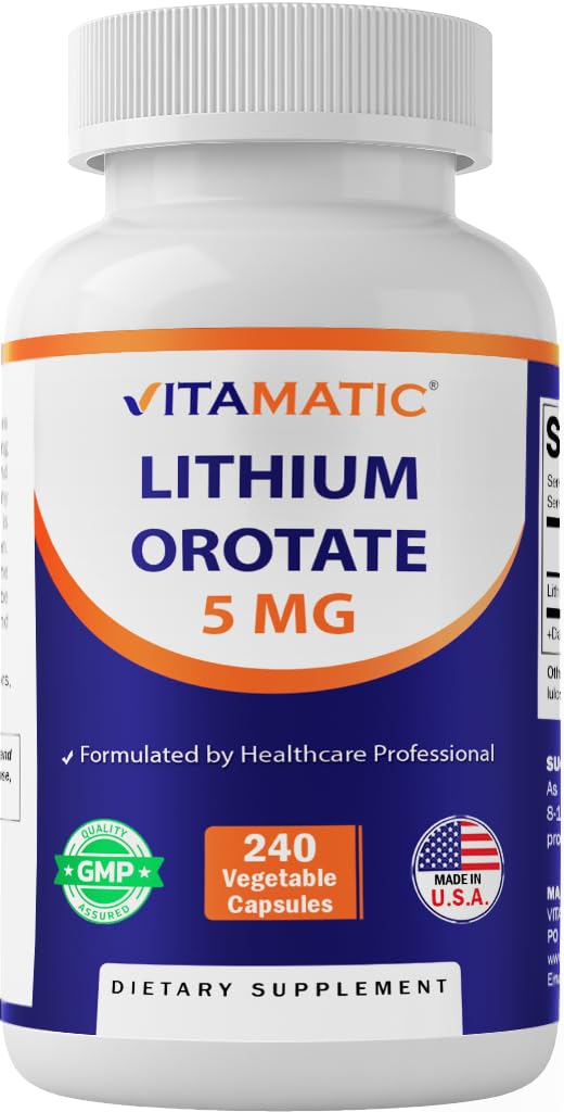 Foto 2 pulgar | Suplemento Vitamático De Orotato De Litio 5 Mg 240 Cápsulas - Venta Internacional.