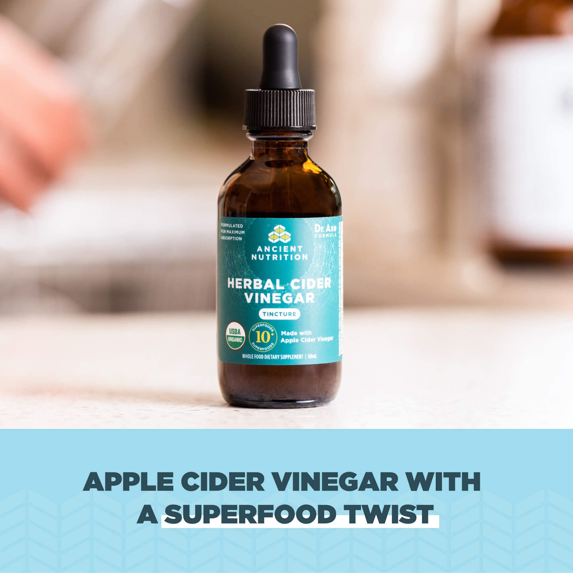 Foto 4 pulgar | Suplemento De Vinagre De Manzana A Base De Hierbas De Ancient Nutrition, 60 Ml - Venta Internacional.