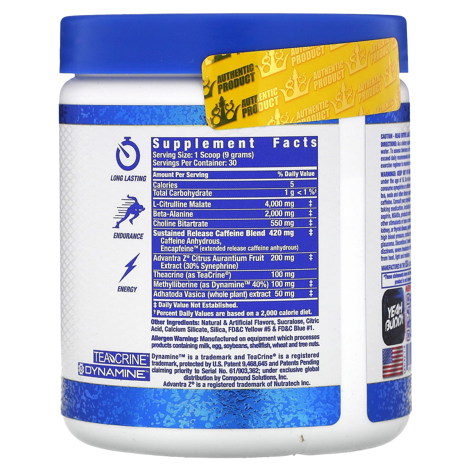 Foto 3 pulgar | Polvo Energético Para Antes Del Entrenamiento Ronnie Coleman Yeah Buddy 270 G - Venta Internacional.