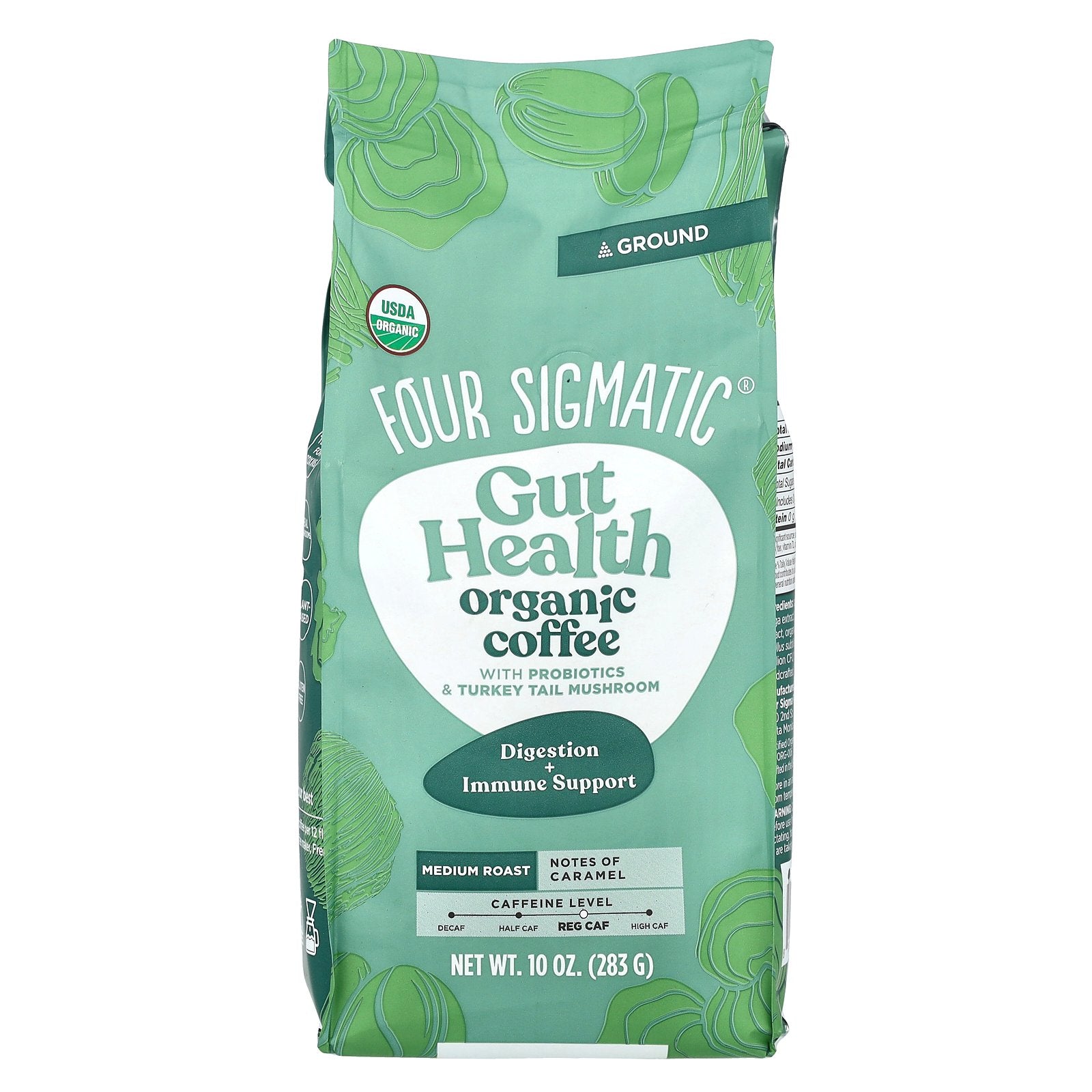 Foto 2 pulgar | Coffee Four Sigmatic Gut Health Con Probióticos Y Cola De Pavo 283 G - Venta Internacional.