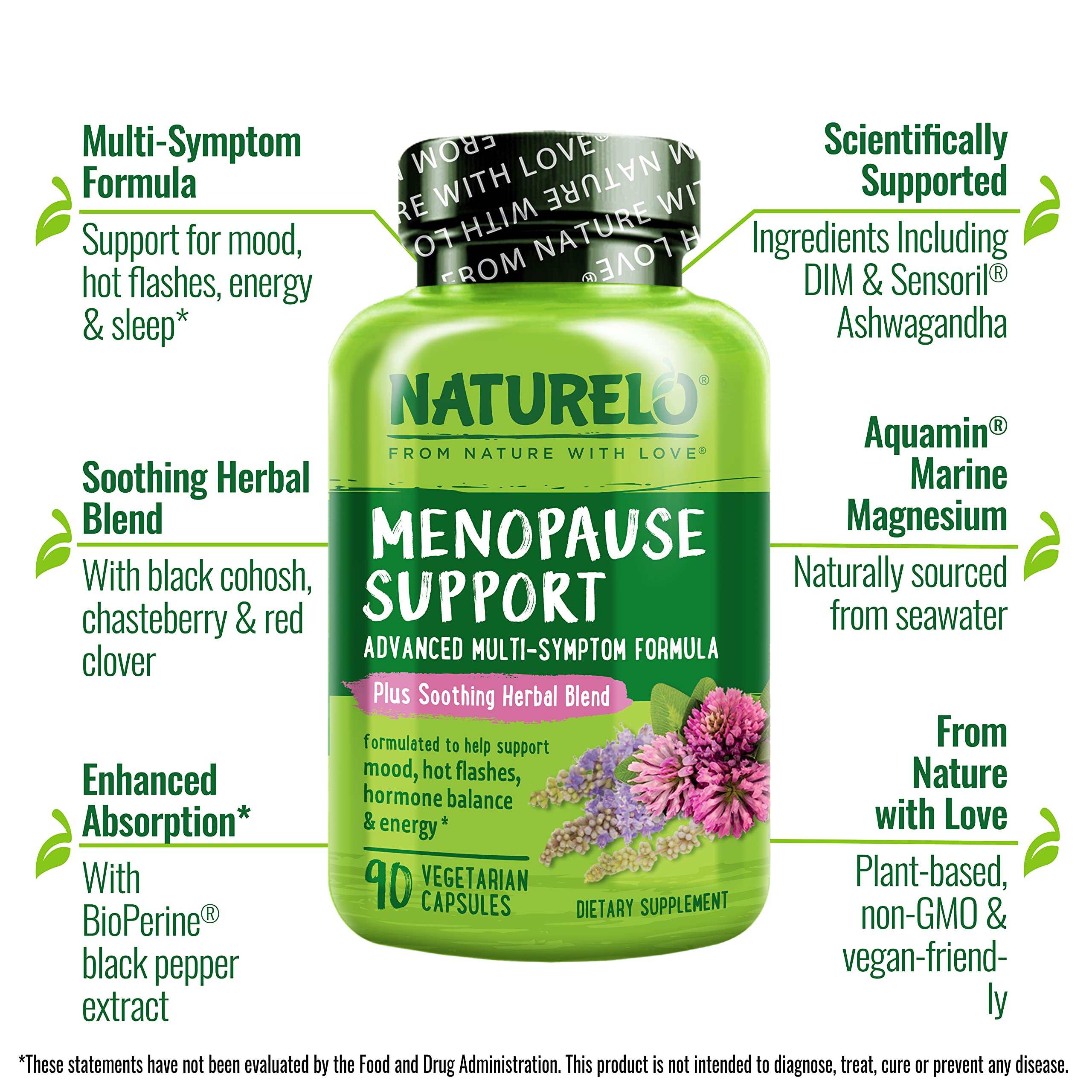 Foto 5 pulgar | Suplementos Naturelo Menopause Support 90 Cápsulas - Venta Internacional.