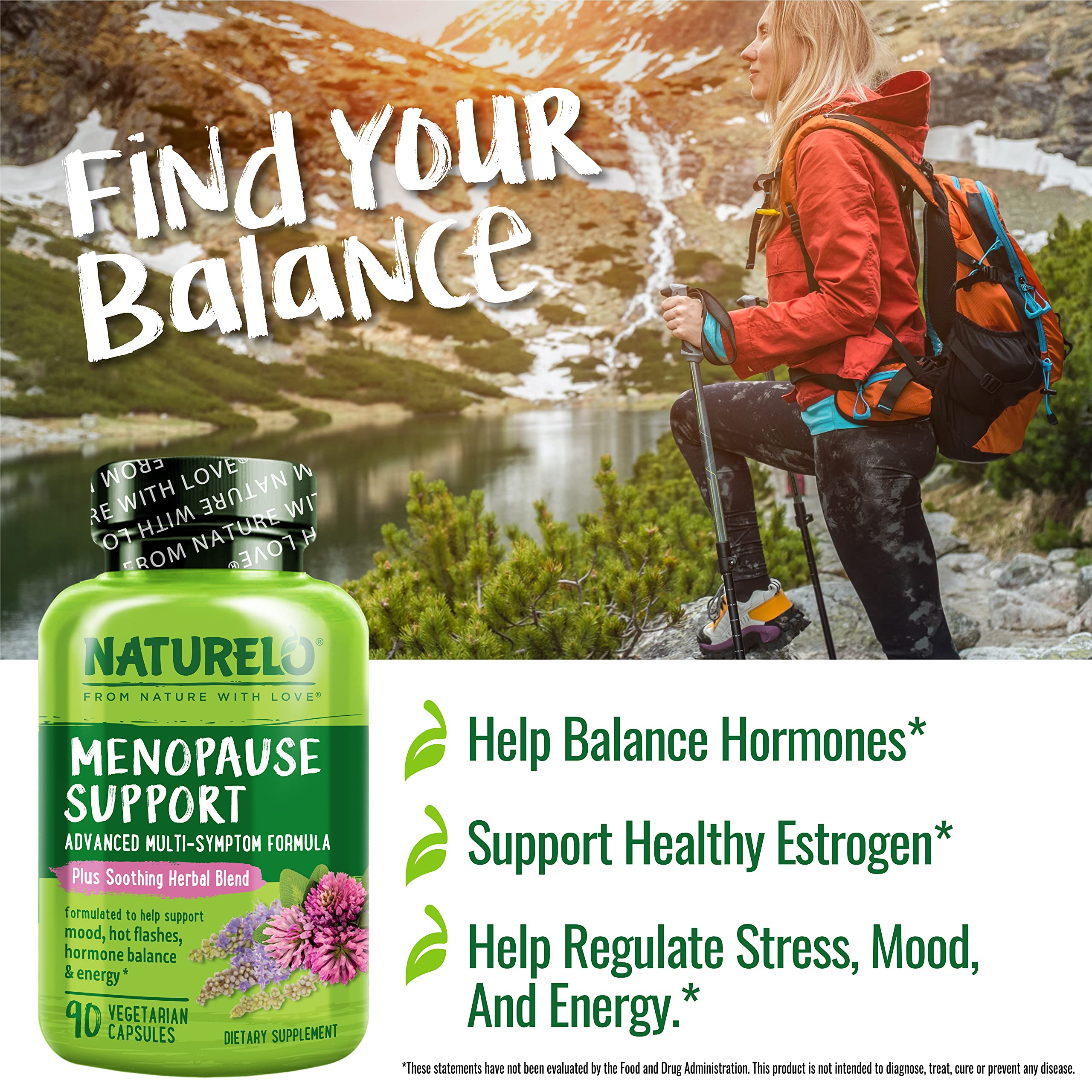 Foto 7 pulgar | Suplementos Naturelo Menopause Support 90 Cápsulas - Venta Internacional.
