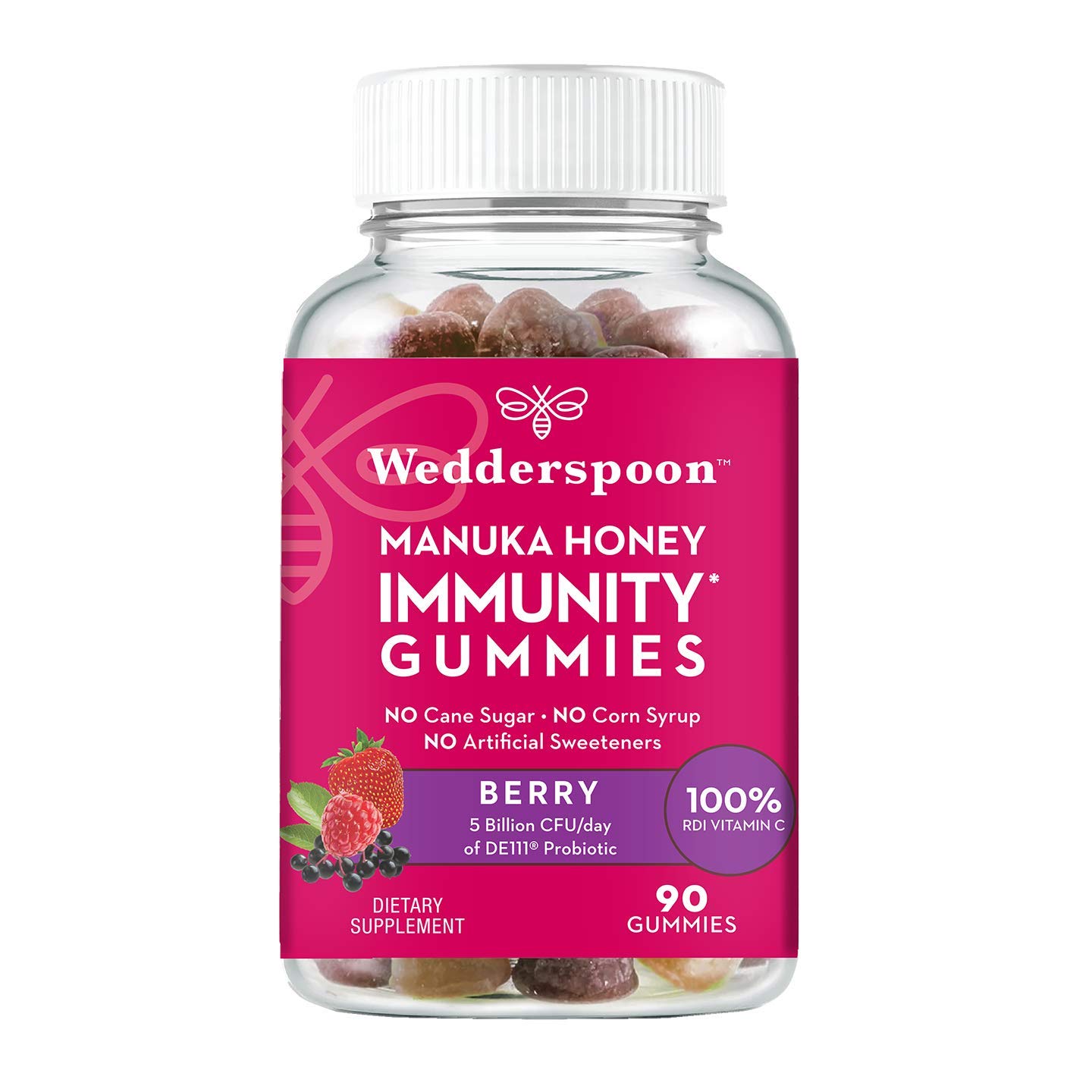Foto 2 pulgar | Suplemento Wedderspoon Manuka Honey Immunity Gomies 90 Unidades - Venta Internacional.