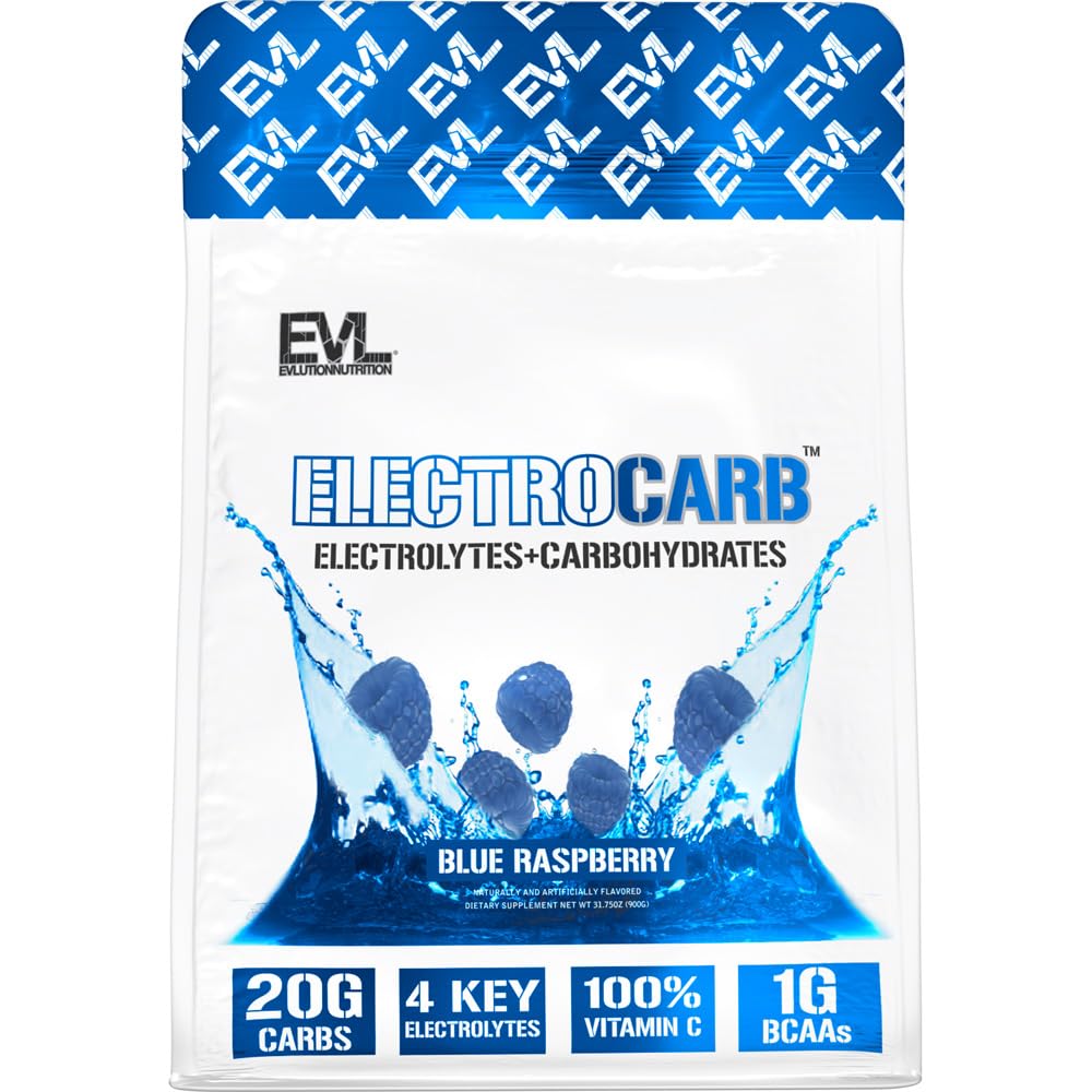 Foto 2 pulgar | Suplemento Evlution Nutrition Electrocarb Blue Raspberry - Venta Internacional.