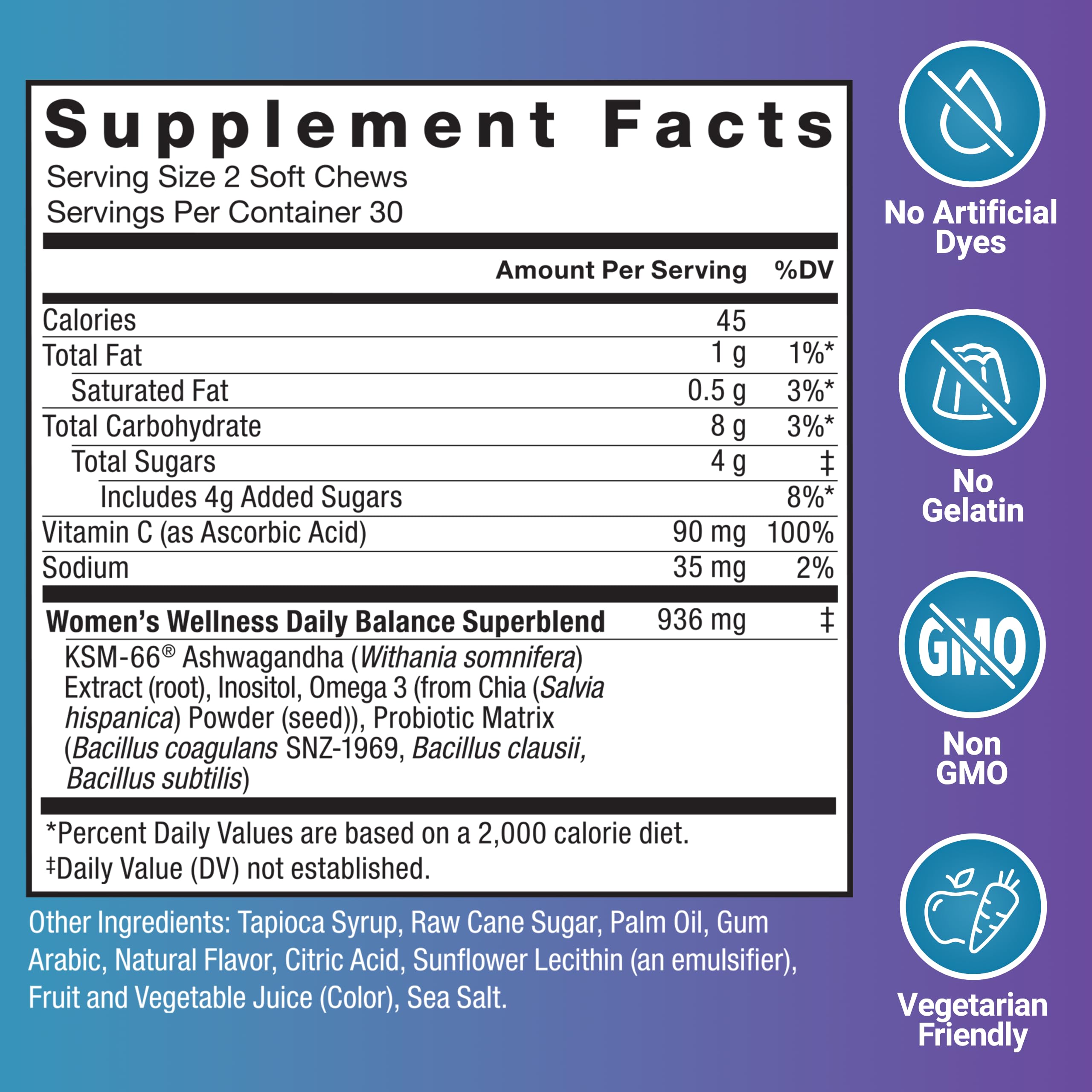 Foto 7 | Suplemento Force Factor Vaginal Health Women 60 Comprimidos Masticables - Venta Internacional.