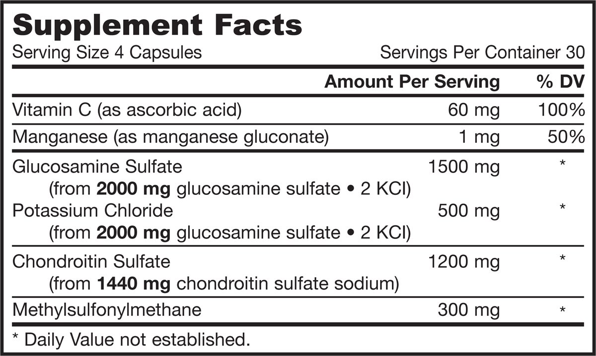 Foto 2 | Suplemento De La Fórmula De Glucosamina/condroitina/msm De Jarrow - Venta Internacional.