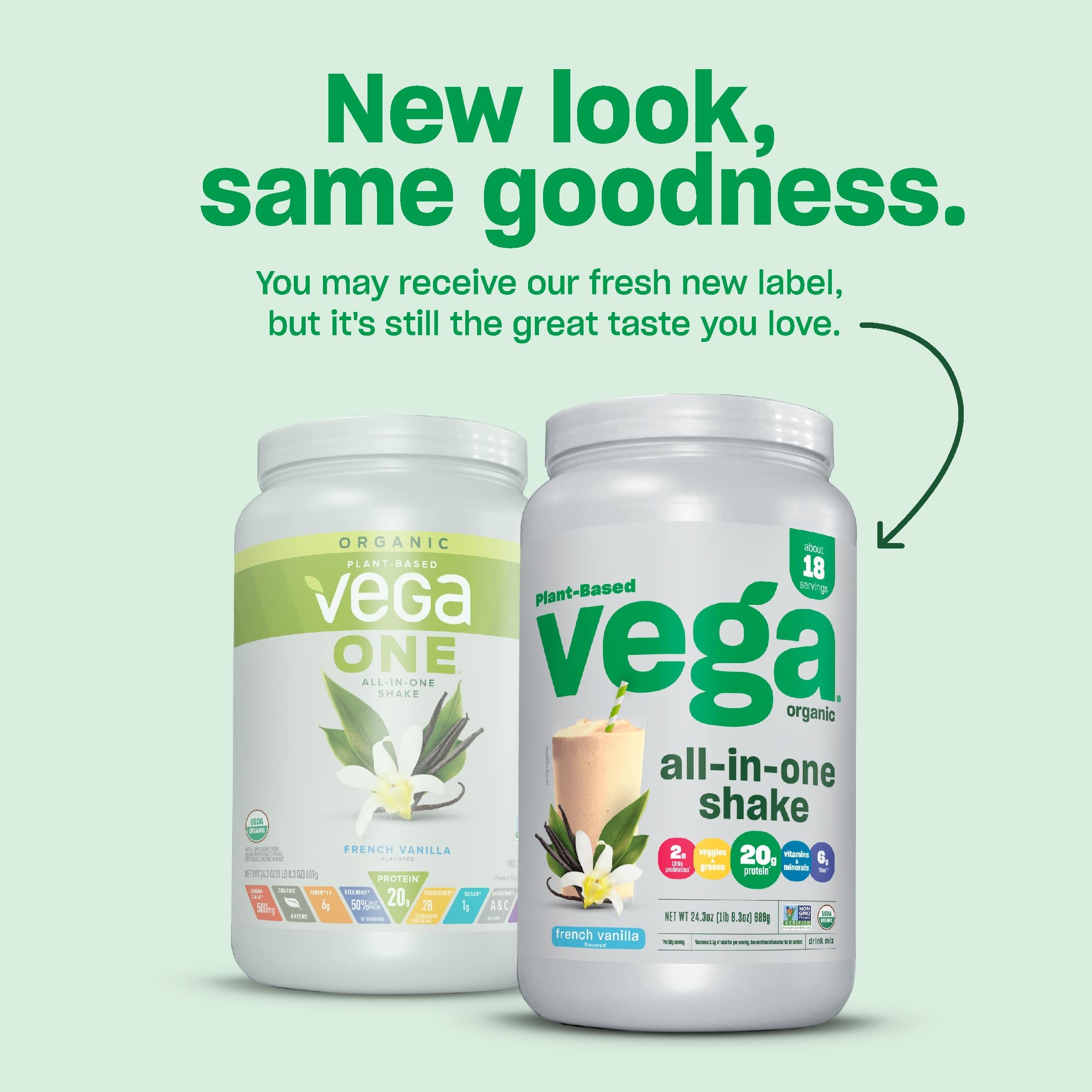 Foto 3 pulgar | Shake Vega Organic All-in-one, 750 Ml, 1,9 Libras Con 20 G De Proteína - Venta Internacional.