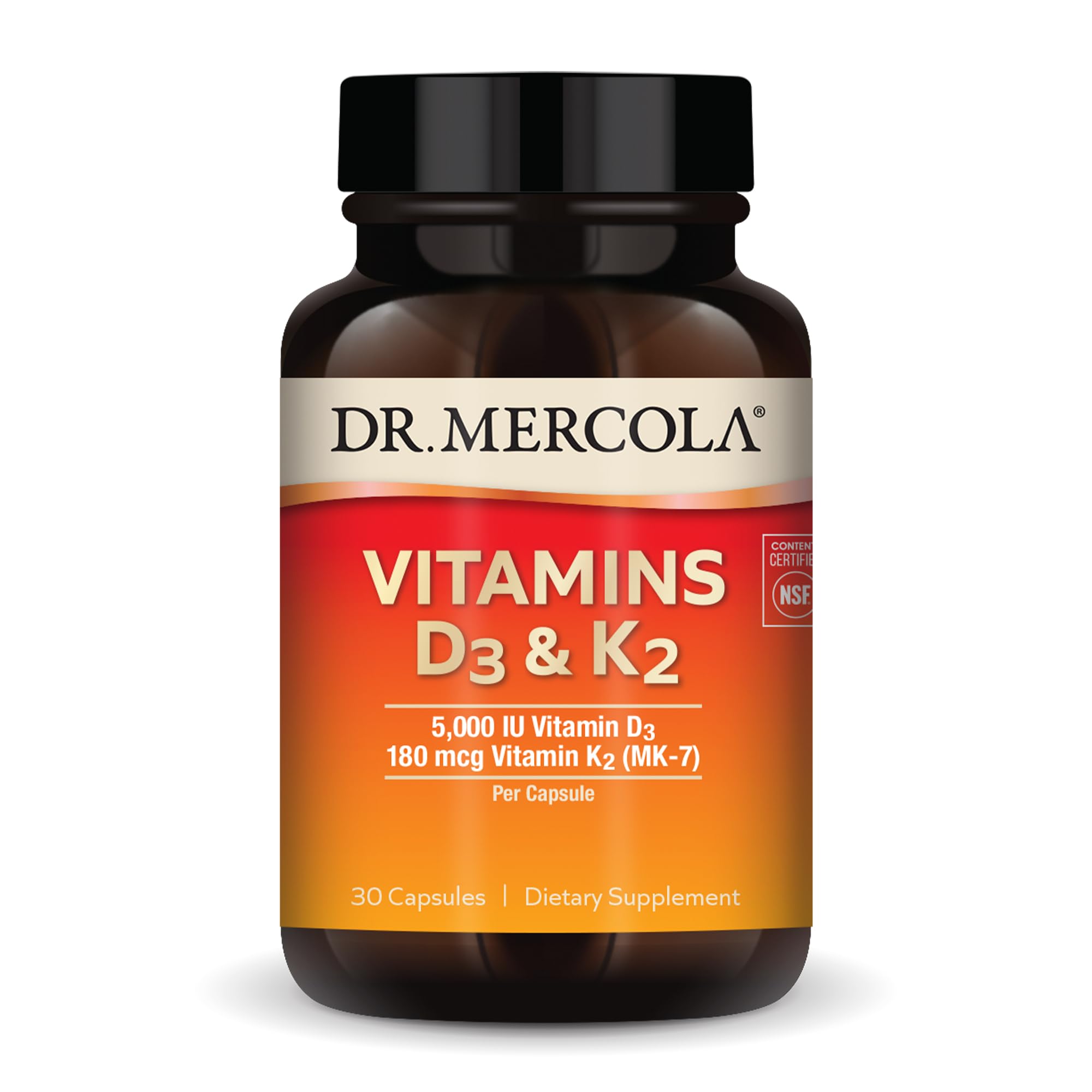 Foto 1 | Suplemento Dr. Mercola Con Vitaminas D3 Y K2 30 Cápsulas - Venta Internacional.