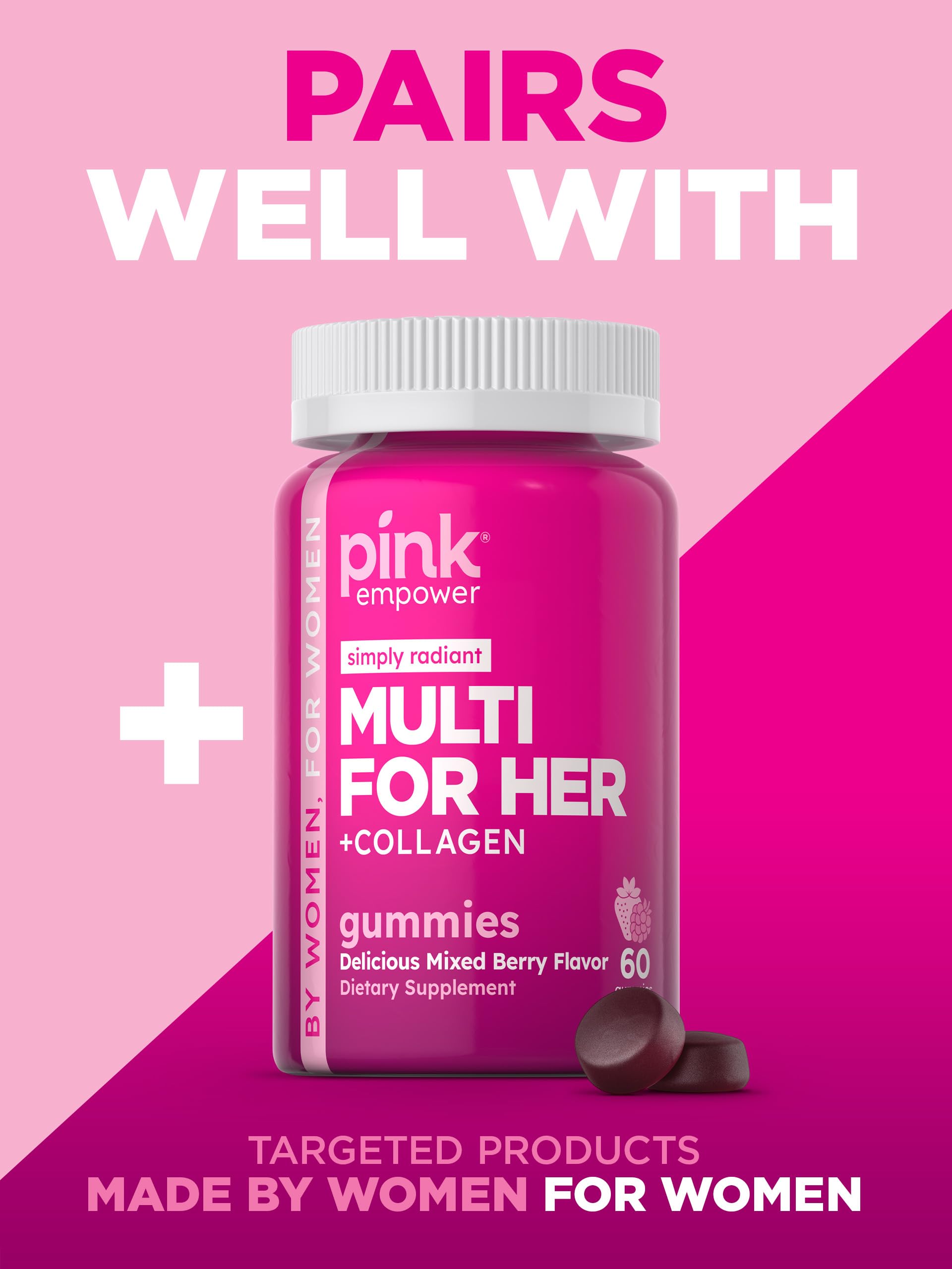Foto 6 pulgar | Gomitas De Biotina Rosa, 60 Unidades, Sin Ogm, Sin Gluten, Para El Cabello - Venta Internacional.