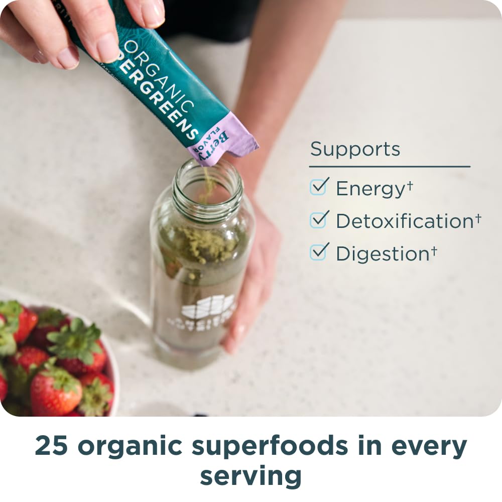 Foto 7 pulgar | Supergreens Powder Ancient Nutrition Organic Berry 125 Ml - Venta Internacional.
