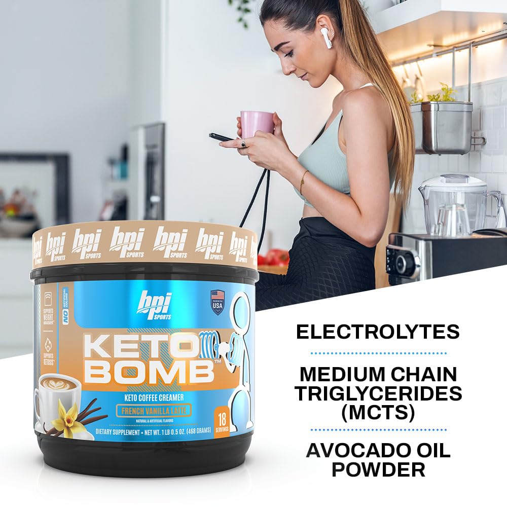 Foto 6 pulgar | Suplemento Bpi Sports Keto Bomb French Vainilla Latte 18 Porciones - Venta Internacional