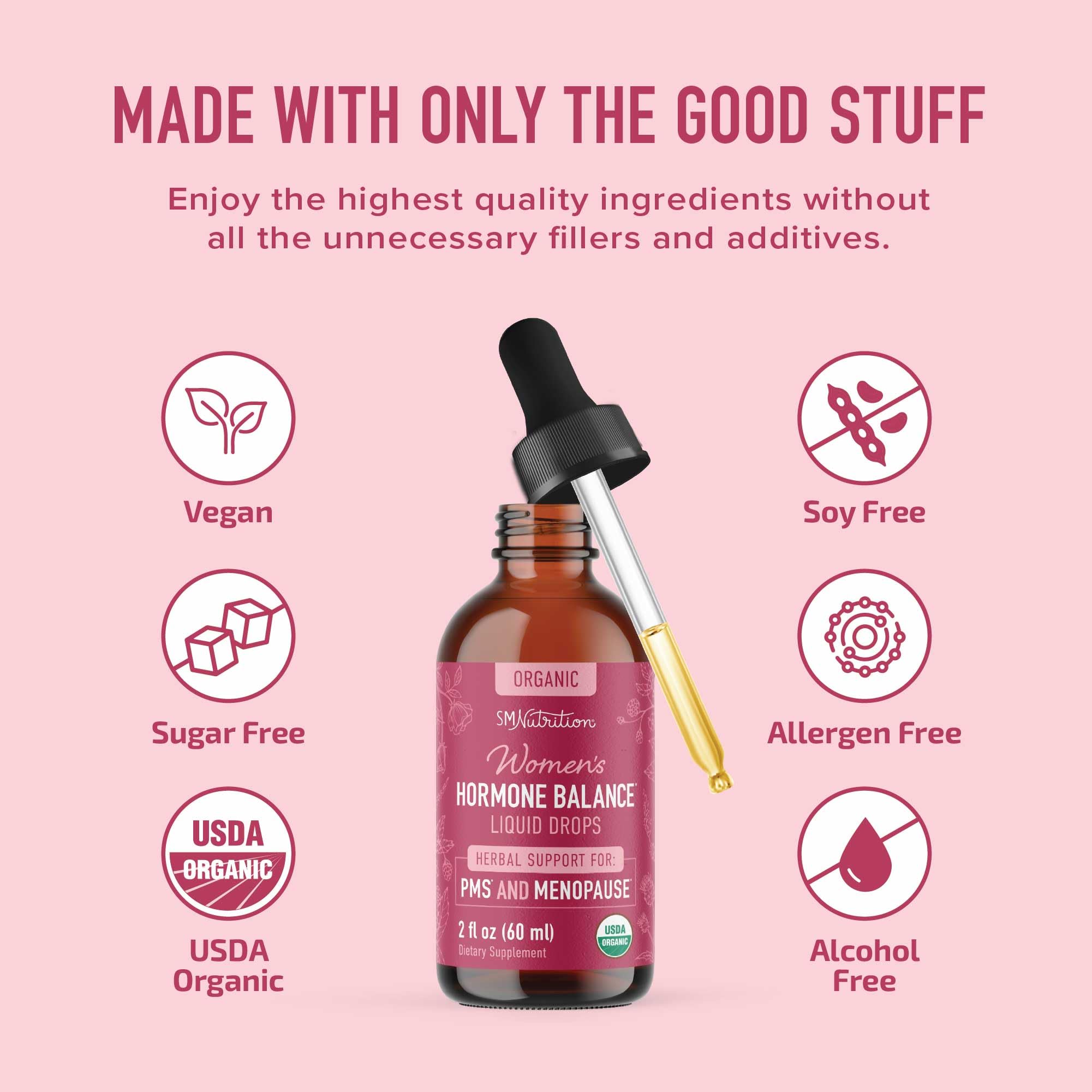 Foto 5 | Gotas Líquidas Para El Equilibrio Hormonal Smnutrition, 60 Ml, Con Cohosh Negro - Venta Internacional.