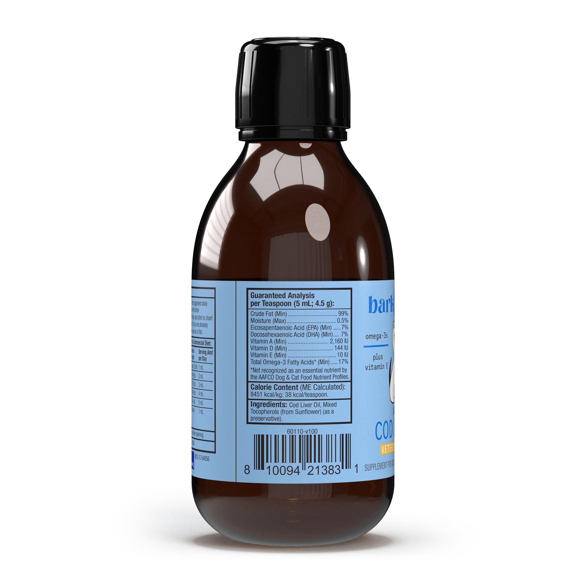 Foto 3 pulgar | Aceite De Hígado De Bacalao Dr. Mercola Bark & Whiskers Para Perros Y Gatos, 200 Ml - Venta Internacional.