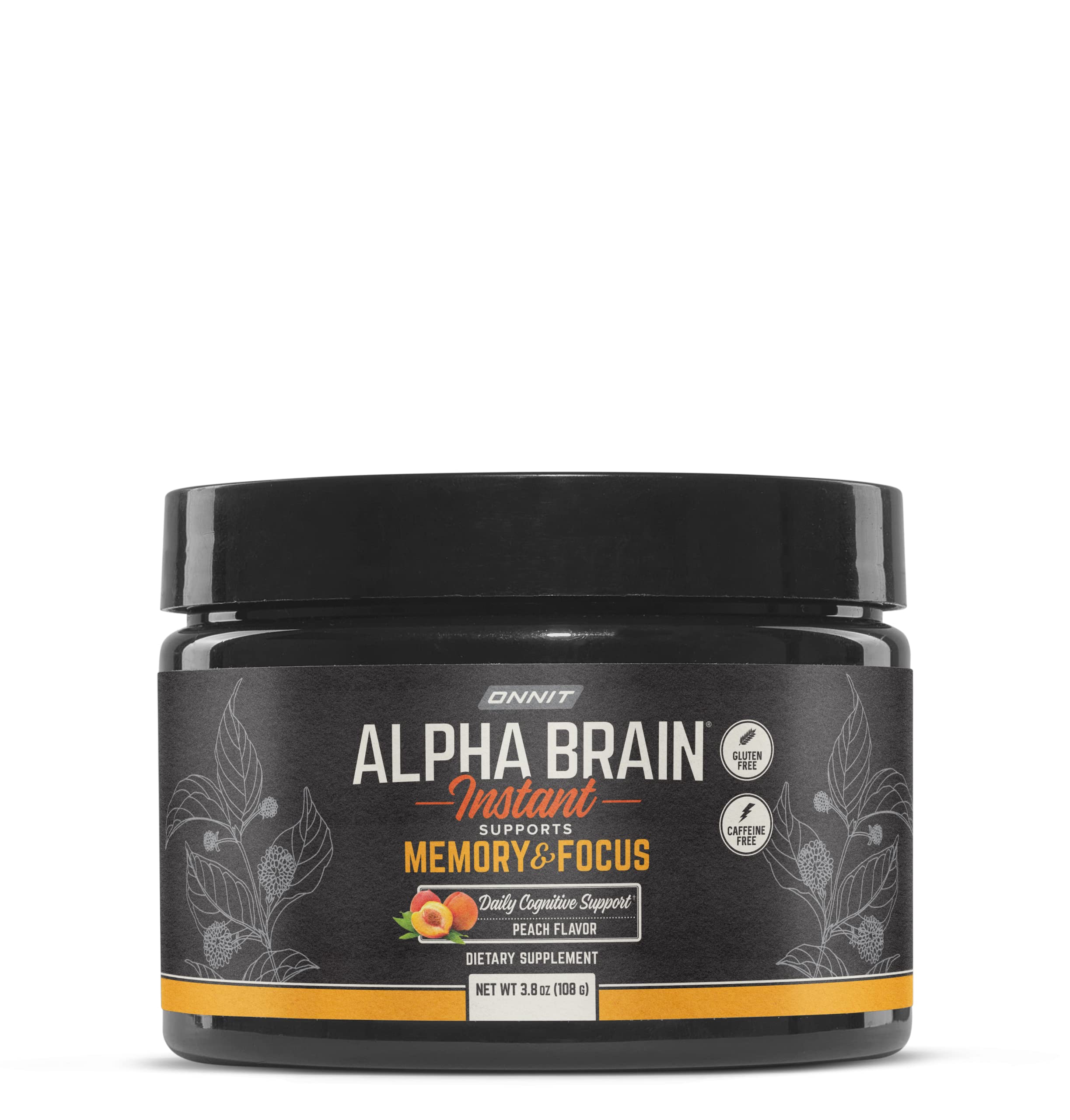 Foto 2 pulgar | Suplemento Onnit Alpha Brain Instant Peach Tub - Venta Internacional.