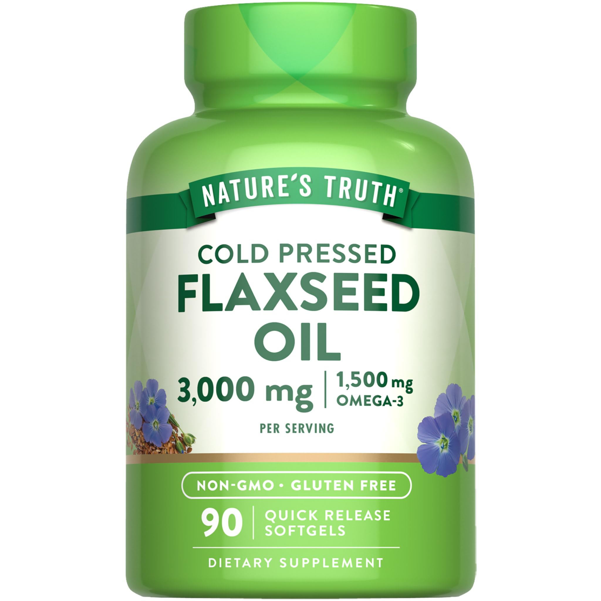 Foto 1 | Cápsulas Blandas De Aceite De Linaza Supplement Nature's Truth, 90 Unidades - Venta Internacional.