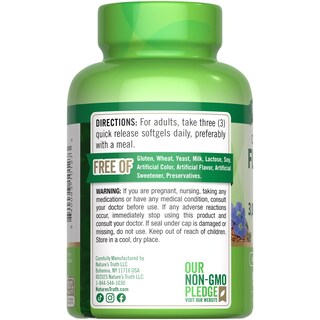 Foto 7 | Cápsulas Blandas De Aceite De Linaza Supplement Nature's Truth, 90 Unidades - Venta Internacional.