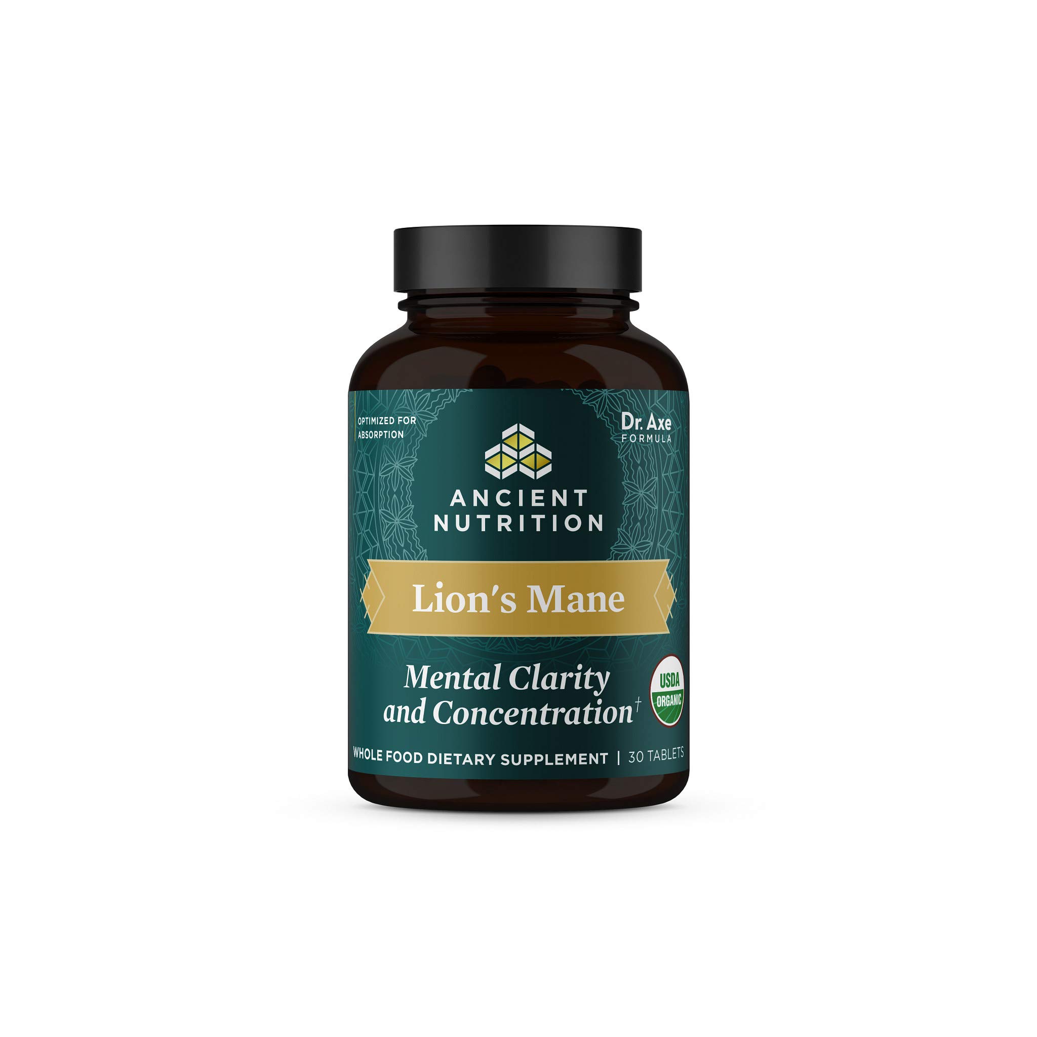 Foto 2 pulgar | Suplemento Ancient Nutrition Organic Lion's Mane 30 Comprimidos - Venta Internacional.