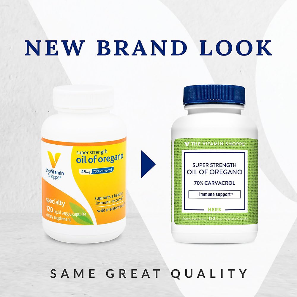 Foto 4 pulgar | Complemente El Aceite De Orégano Super Strength De Vitamin Shoppe - Venta Internacional.