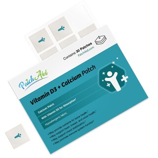 Foto 2 | Parche Tópico Patchaid D3/calcium, Suministro Para 30 Días - Venta Internacional.