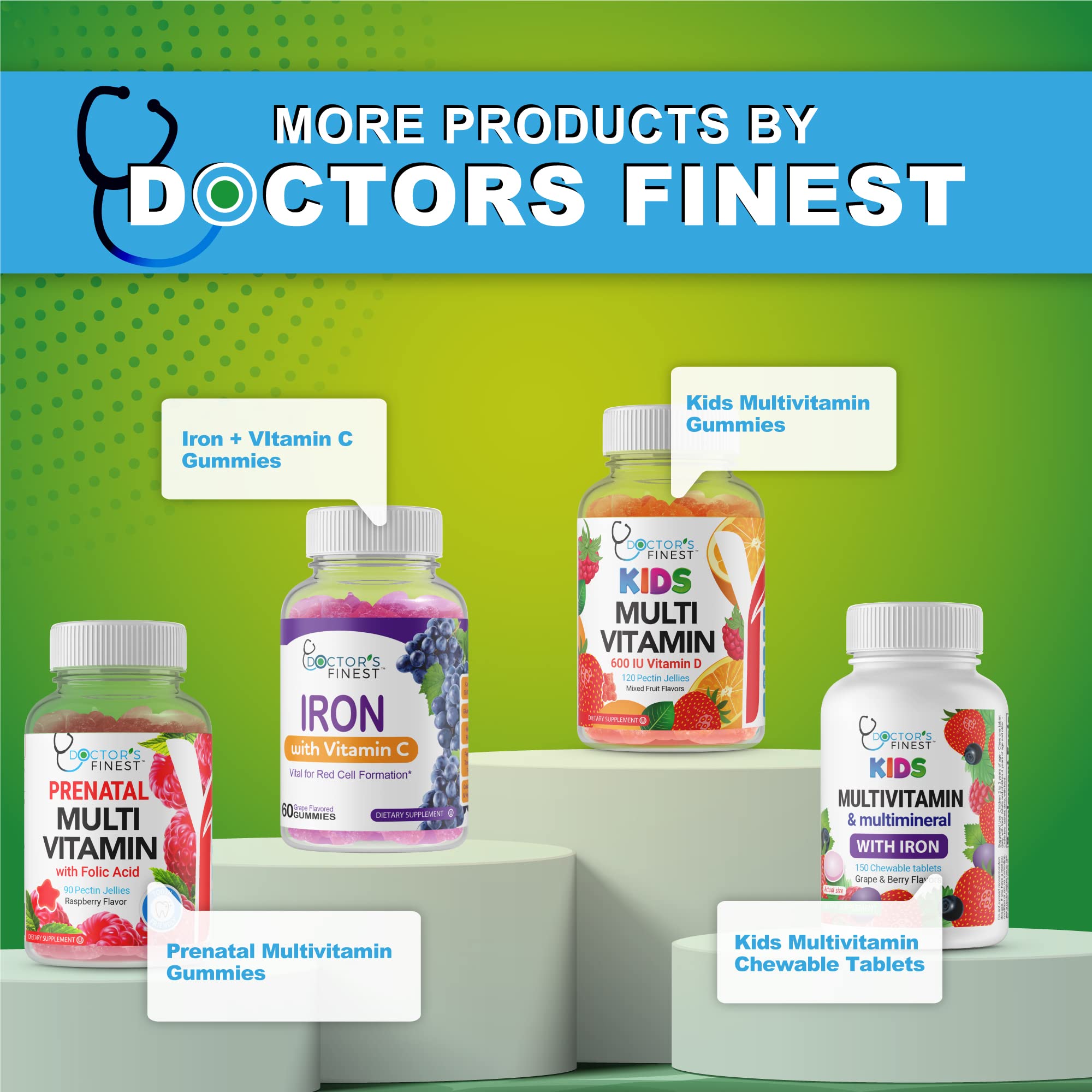 Foto 8 pulgar | Gummy Vitamins Doctors Finest Vitamin B Complex 90 Gomitas - Venta Internacional.
