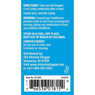 Foto 4 | Complemente La Vitamina B12 Líquida De The Vitamin Shoppe Con Ácido Fólico, Sabor A Frambuesa - Venta Internacional.