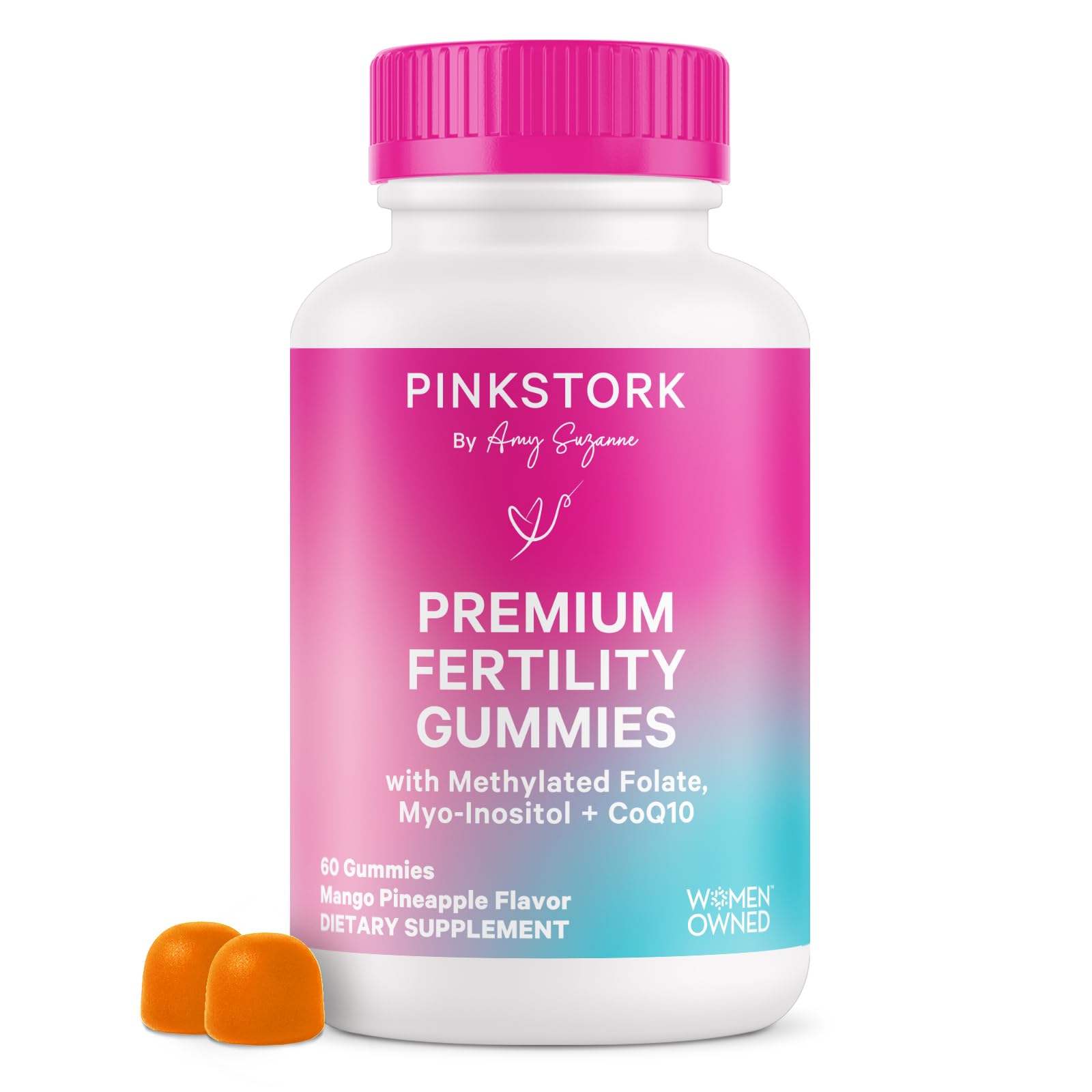 Foto 2 pulgar | Gomitas Fertility Pink Stork Premium Para Mujer 60 Unidades - Venta Internacional.