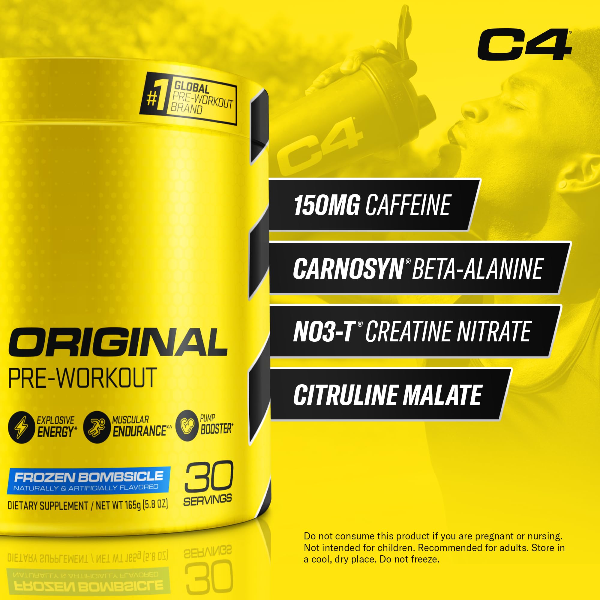 Foto 2 | Polvo Para Antes Del Entrenamiento Cellucor C4 Original Frozen Bombsicle 30sv - Venta Internacional.
