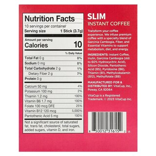 Foto 2 | Café Vitacup Slim Instant Medium Toast, 10 Barras, 3,7 G - Venta Internacional.