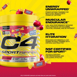 Foto 2 | Polvo Para Antes Del Entrenamiento Cellucor C4 Sport Ripped Jolly Rancher - Venta Internacional.