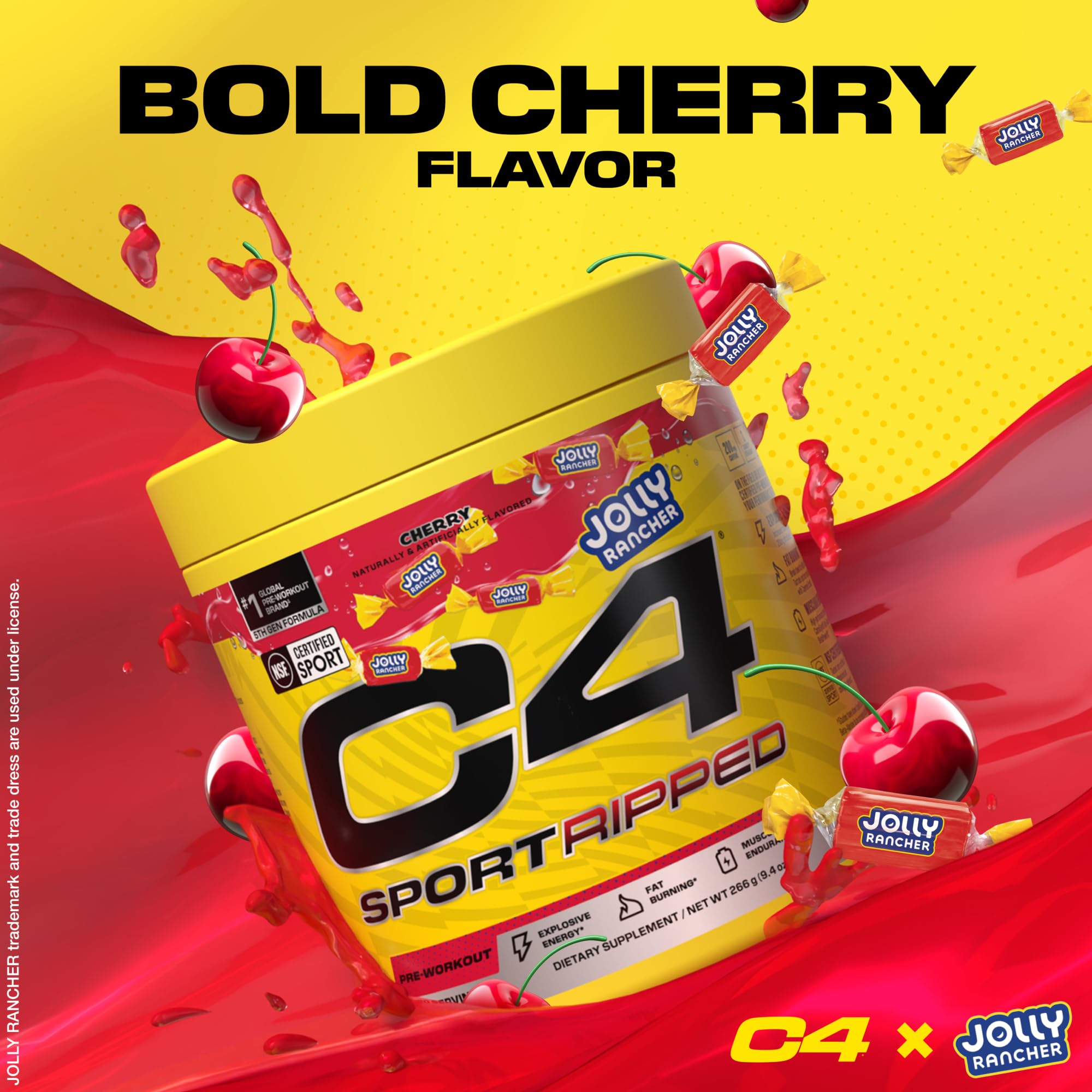 Foto 4 pulgar | Polvo Para Antes Del Entrenamiento Cellucor C4 Sport Ripped Jolly Rancher - Venta Internacional.
