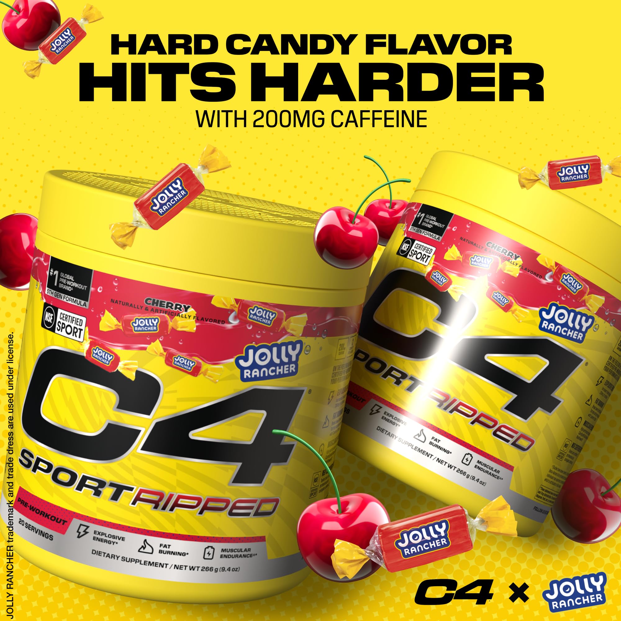 Foto 5 pulgar | Polvo Para Antes Del Entrenamiento Cellucor C4 Sport Ripped Jolly Rancher - Venta Internacional.