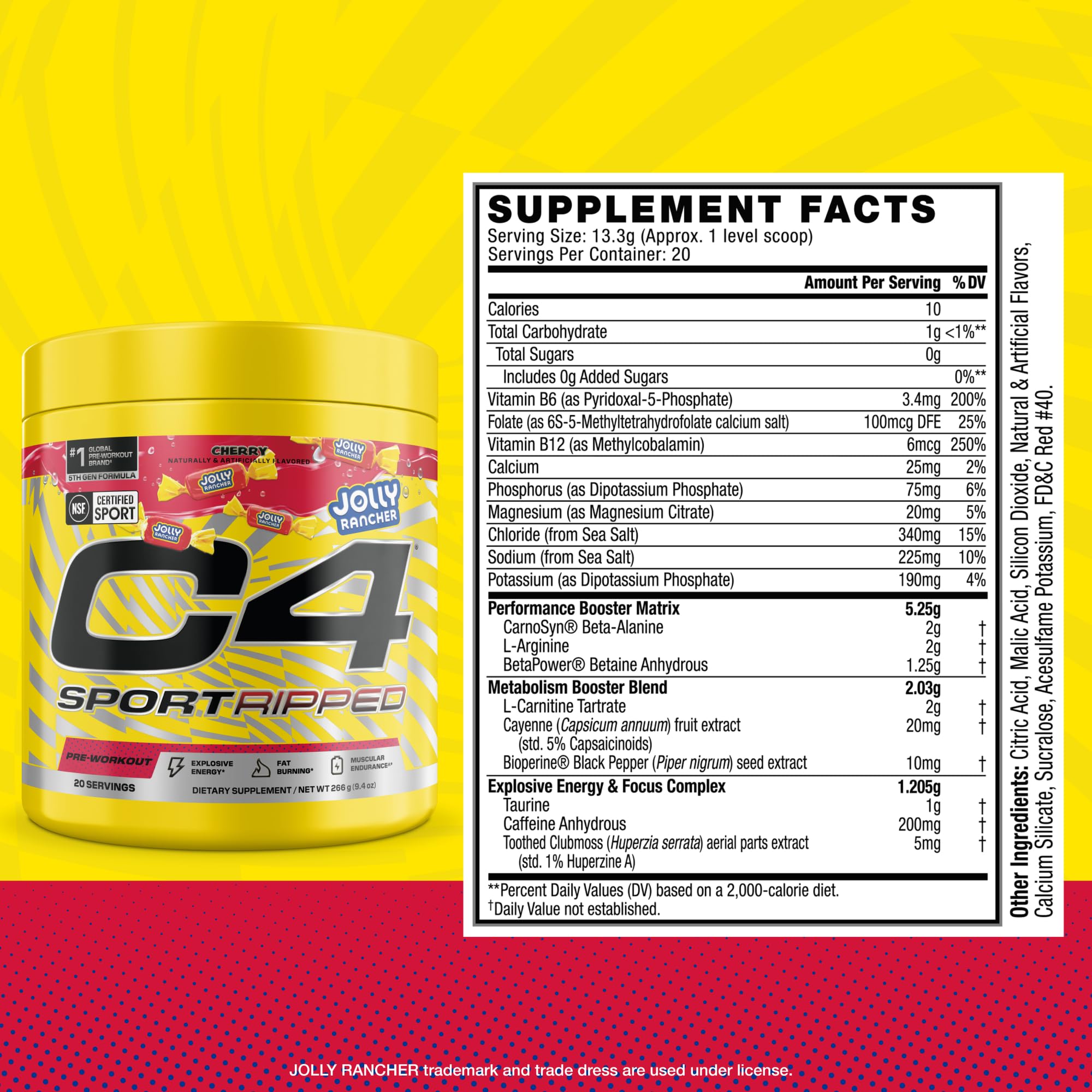 Foto 6 pulgar | Polvo Para Antes Del Entrenamiento Cellucor C4 Sport Ripped Jolly Rancher - Venta Internacional.