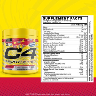 Foto 5 | Polvo Para Antes Del Entrenamiento Cellucor C4 Sport Ripped Jolly Rancher - Venta Internacional.