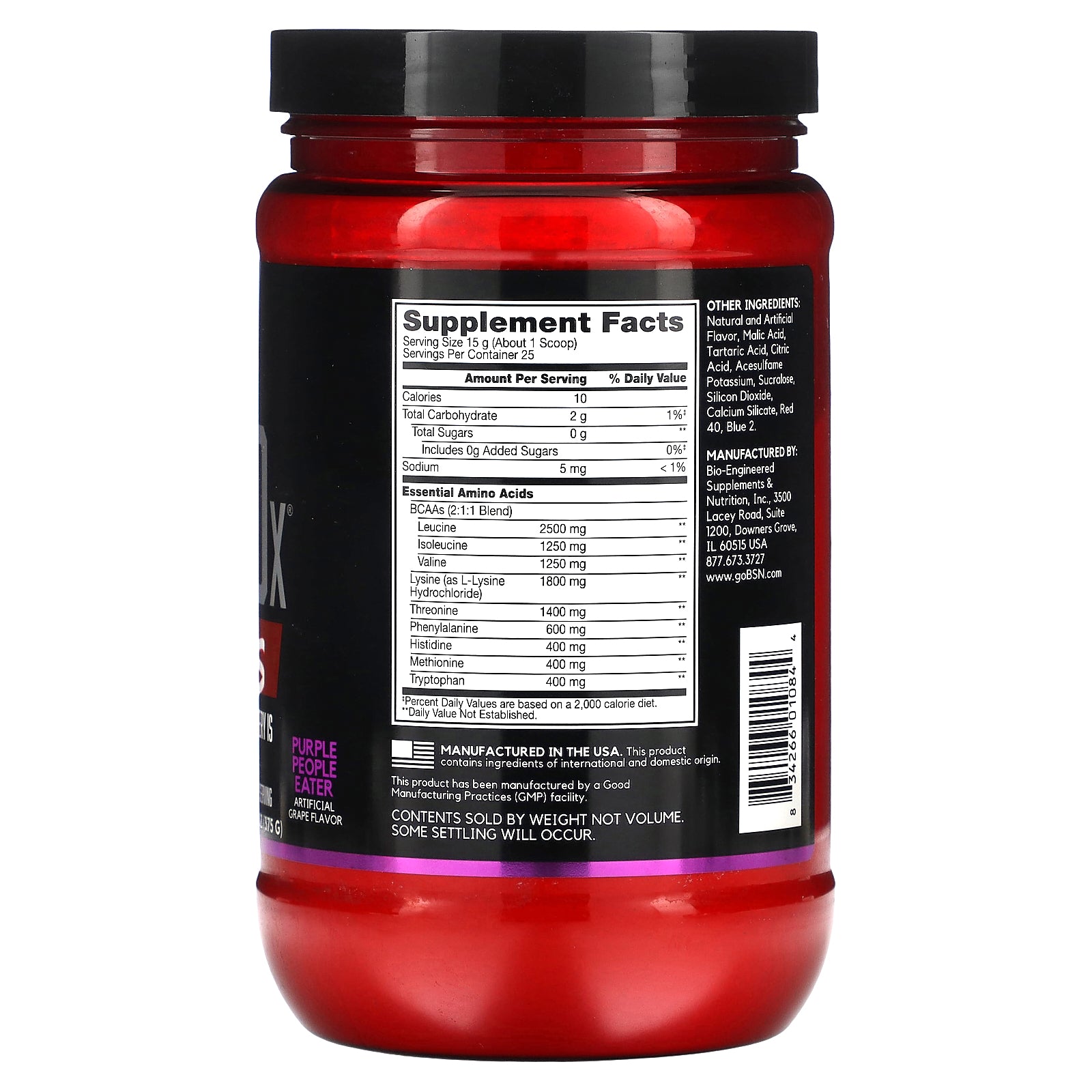 Foto 3 pulgar | Suplemento Bsn Aminox Eaas Muscle Support Recovery 375 G - Venta Internacional.