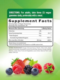 Foto 2 | Suplemento De Gomitas De Zinc Nature's Truth, 50 Mg, 60 Unidades, Para Adultos - Venta Internacional.