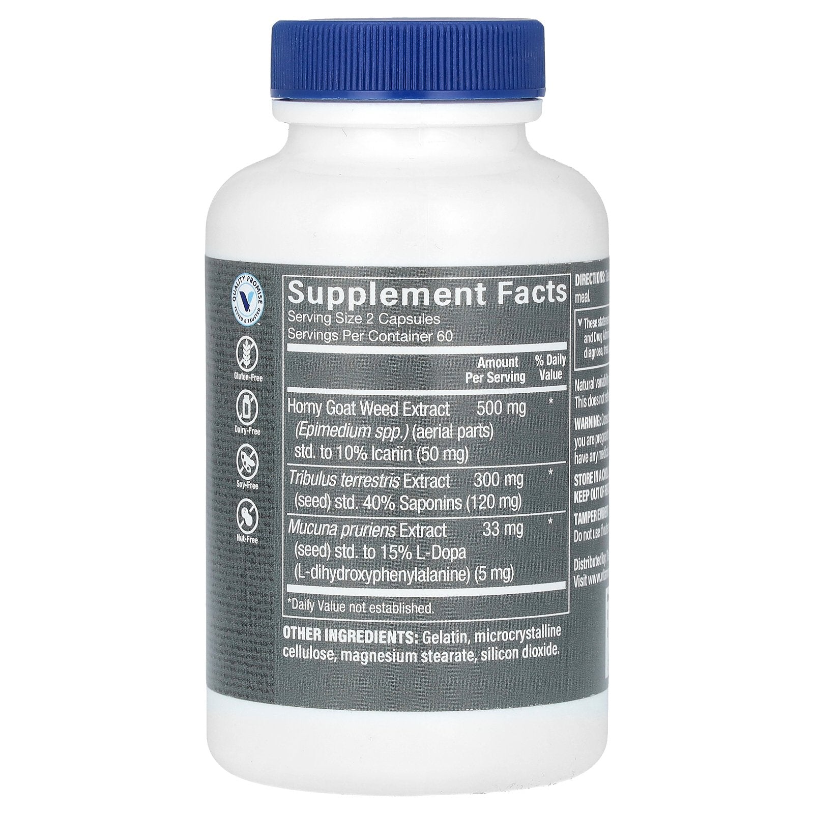 Foto 3 pulgar | Suplemento The Vitamin Shoppe Horny Goat Weed Para Hombre, 120 Cápsulas - Venta Internacional.