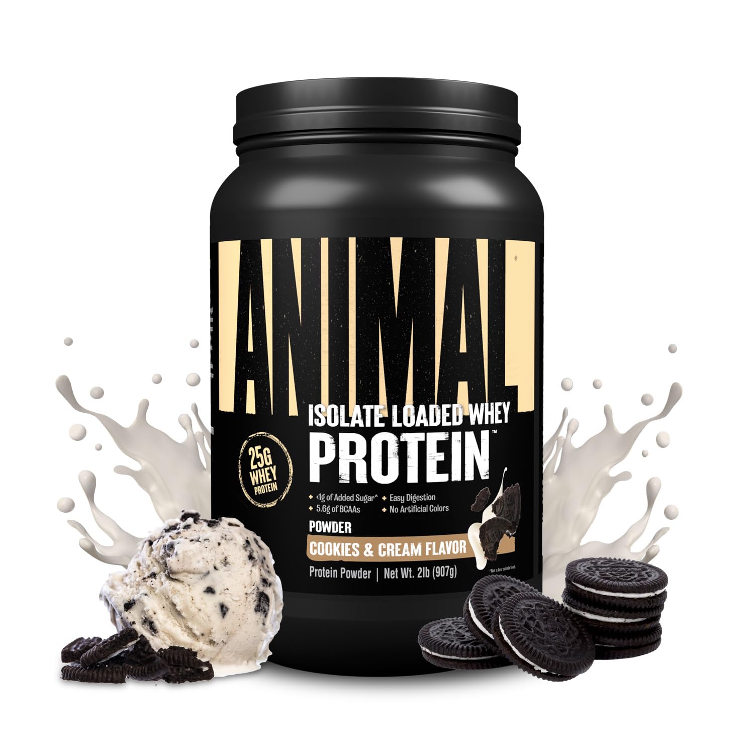 Foto 2 pulgar | Proteína En Polvo Animal Whey Isolate, 907 G, Galletas Y Crema - Venta Internacional.