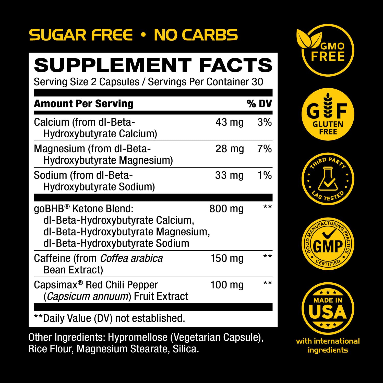 Foto 6 | Suplemento Real Ketones Lipo Burn Keto Bhb 30 Cápsulas - Venta Internacional.