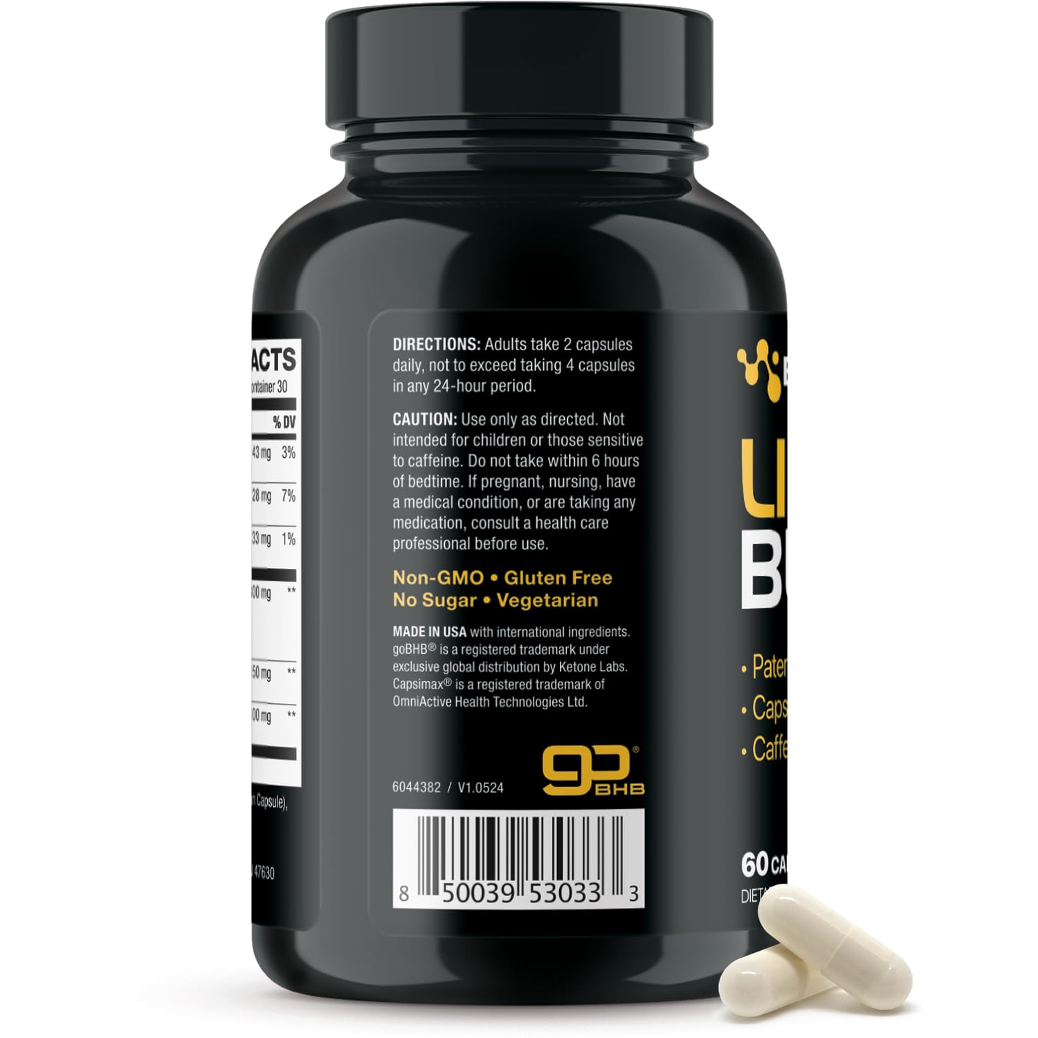 Foto 7 | Suplemento Real Ketones Lipo Burn Keto Bhb 30 Cápsulas - Venta Internacional.