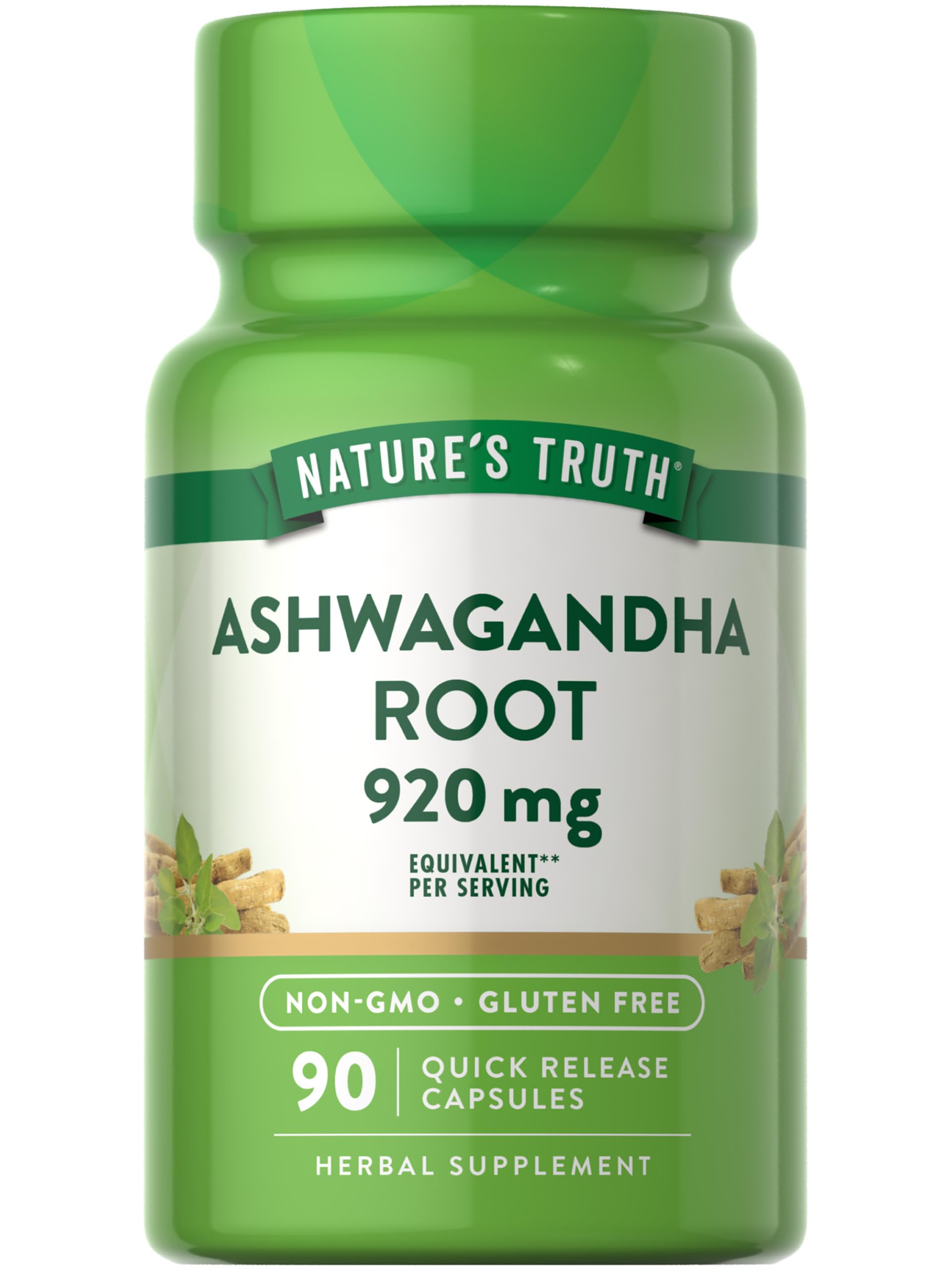 Foto 2 pulgar | Cápsulas De Suplemento Nature's Truth Ashwagandha 920 Mg 90 Unidades - Venta Internacional.