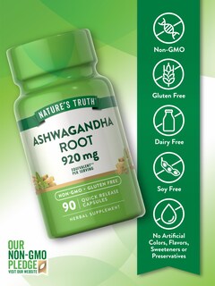 Foto 3 | Cápsulas De Suplemento Nature's Truth Ashwagandha 920 Mg 90 Unidades - Venta Internacional.